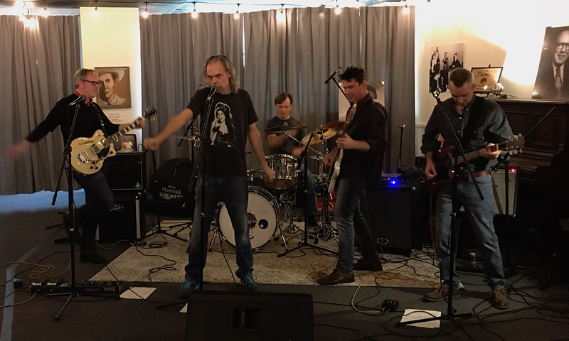The Mortals today, rehearsing for their Dec. 28 show at the Woodward Theater - PHOTO: PROVIDED
