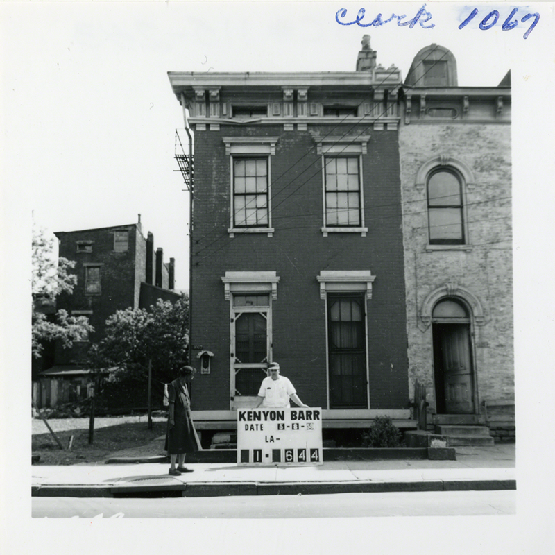 1067 Clark Street in 1959. - Cincinnati Museum Center. Cincinnati History Library & Archives.