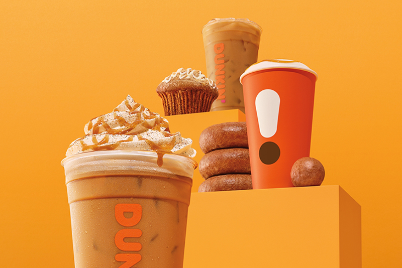 Pumpkin lattes, cider, donuts and more - PHOTO VIA DUNKINDONUTS.COM