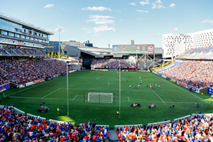 FC Cincinnati plays at University of Cincinnati's Nippert Stadium - Hailey Bollinger