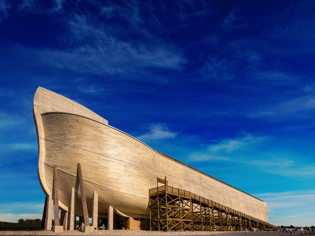 Ark Encounter, a theme park built around a replica of Noah's Ark in Northern Kenutcky