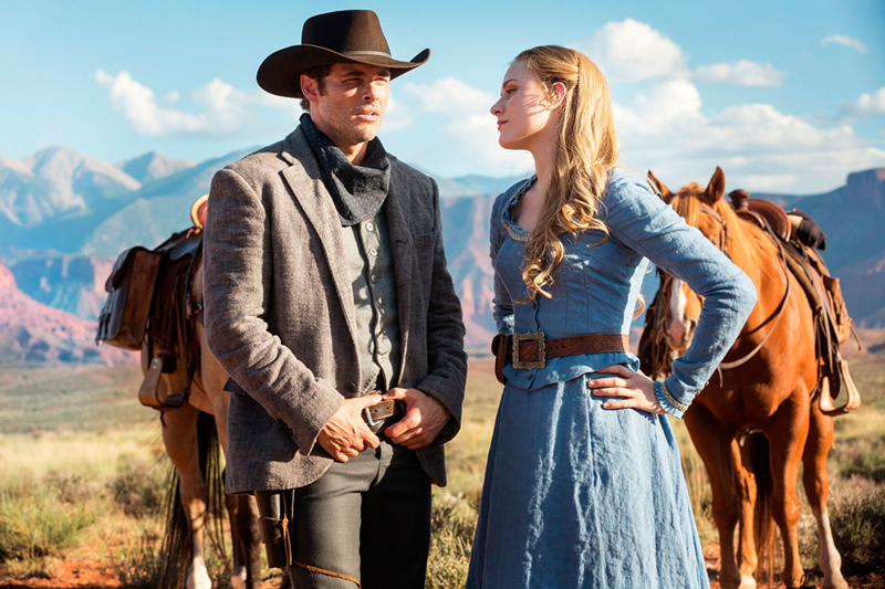 James Marsden and Evan Rachel Wood in Westworld - Photo: John P. Johnson/HBO