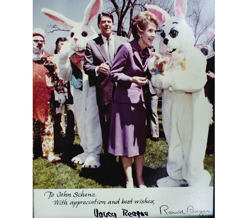 The bunnies with the Reagans - Photo: Jesse Fox