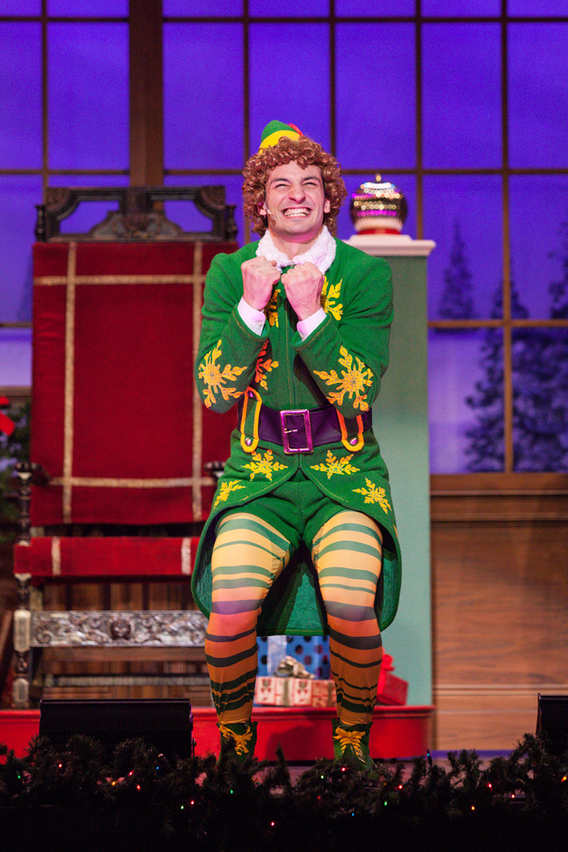 James Jones as Buddy the Elf in a previous TCT production. - Mikki Schaffner Photography