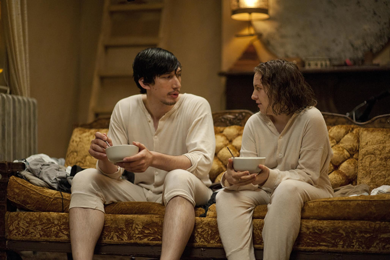 Adam Driver and Lena Dunham in "Girls" — a representation of TV critic Jac Kern's current state. - Photo: Jojo Whilden/courtesy of HBO