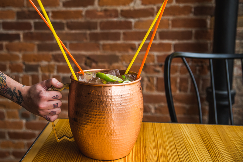 A giant ass Moscow mule from Rich's Proper Food & Drink - Photo: Hailey Bollinger