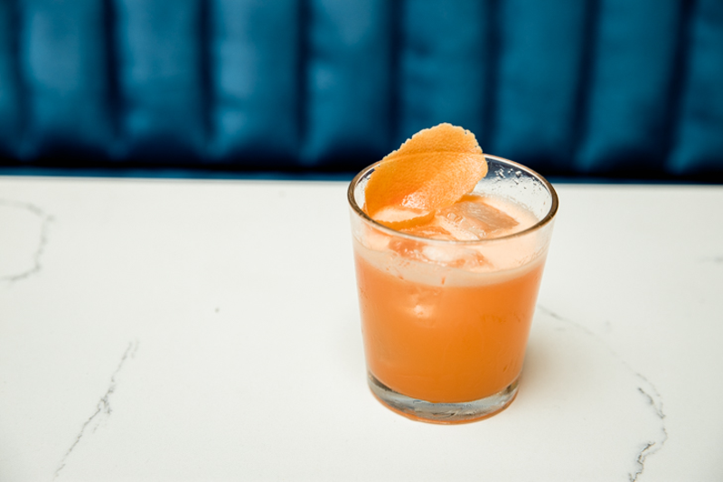 Why Not Elope: lime, cantaloupe, Campari, simple syrup, white rum - Photo: Hailey Bollinger