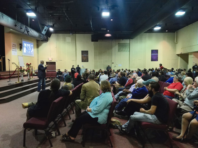 Rev. Damon Lynch III speaks at an event last year at New Prospect Baptist Church. - Nick Swartsell
