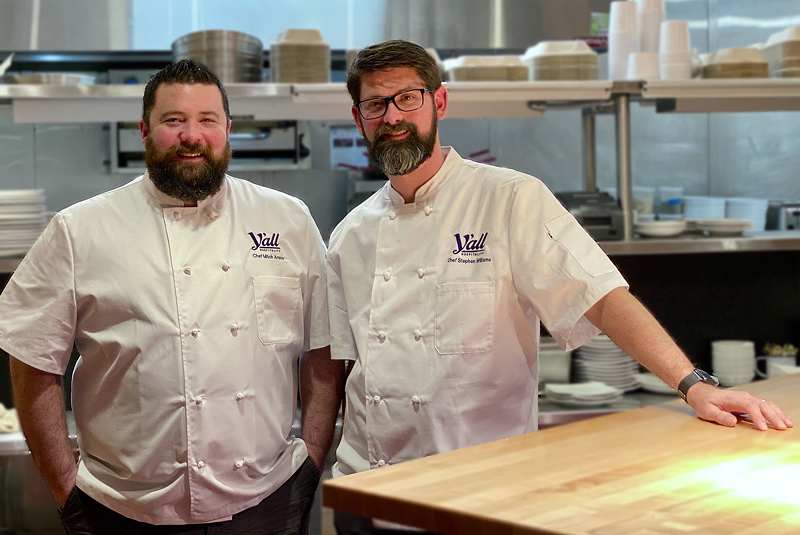 Chefs Mitch Arens (left) and Stephen Williams - PHOTO: Y'ALL HOSPITALITY