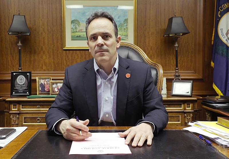 Republican Kentucky Gov. Matt Bevin is expected to sign changes to teachers' pensions passed through the state's general assembly.