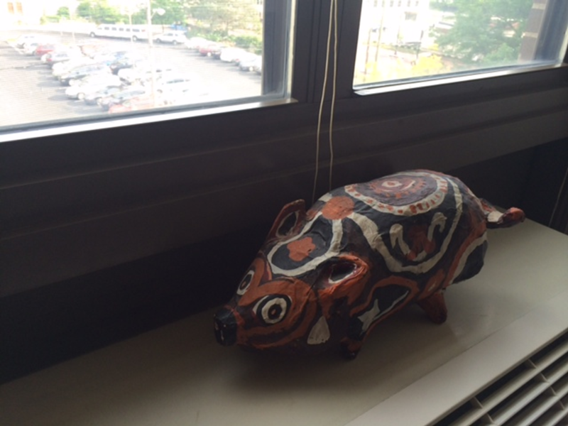 The Guardian of the Paper Mache Pig