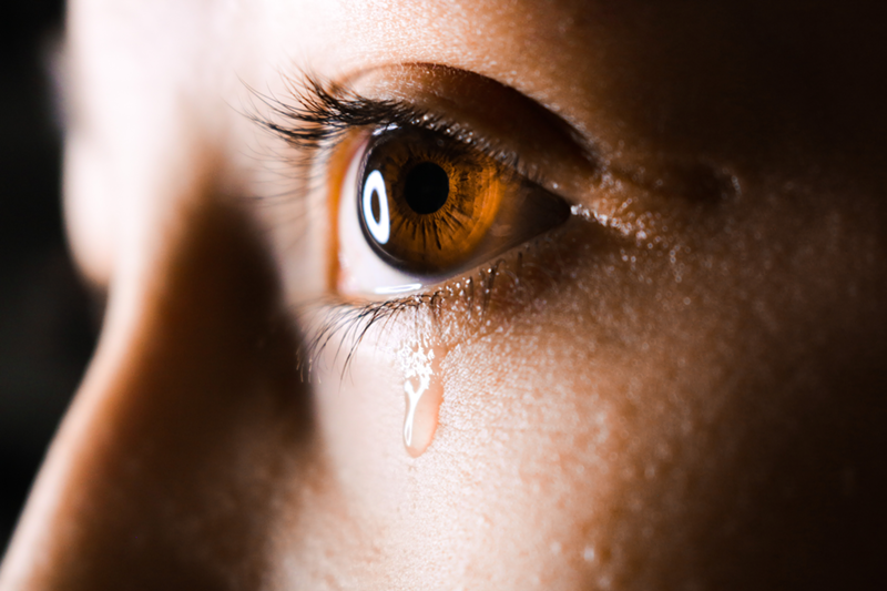 The collective tears of Cincinnatians crying over our unhappiness - PHOTO: UNSPLASH