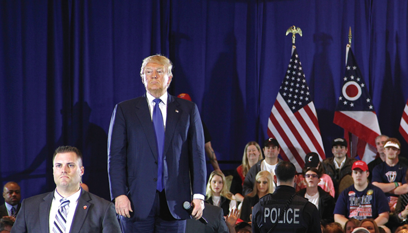 President Donald Trump at a West Chester campaign rally in 2016. - Nick Swartsell