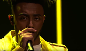 Aminé on 'The Tonight Show' in 2017