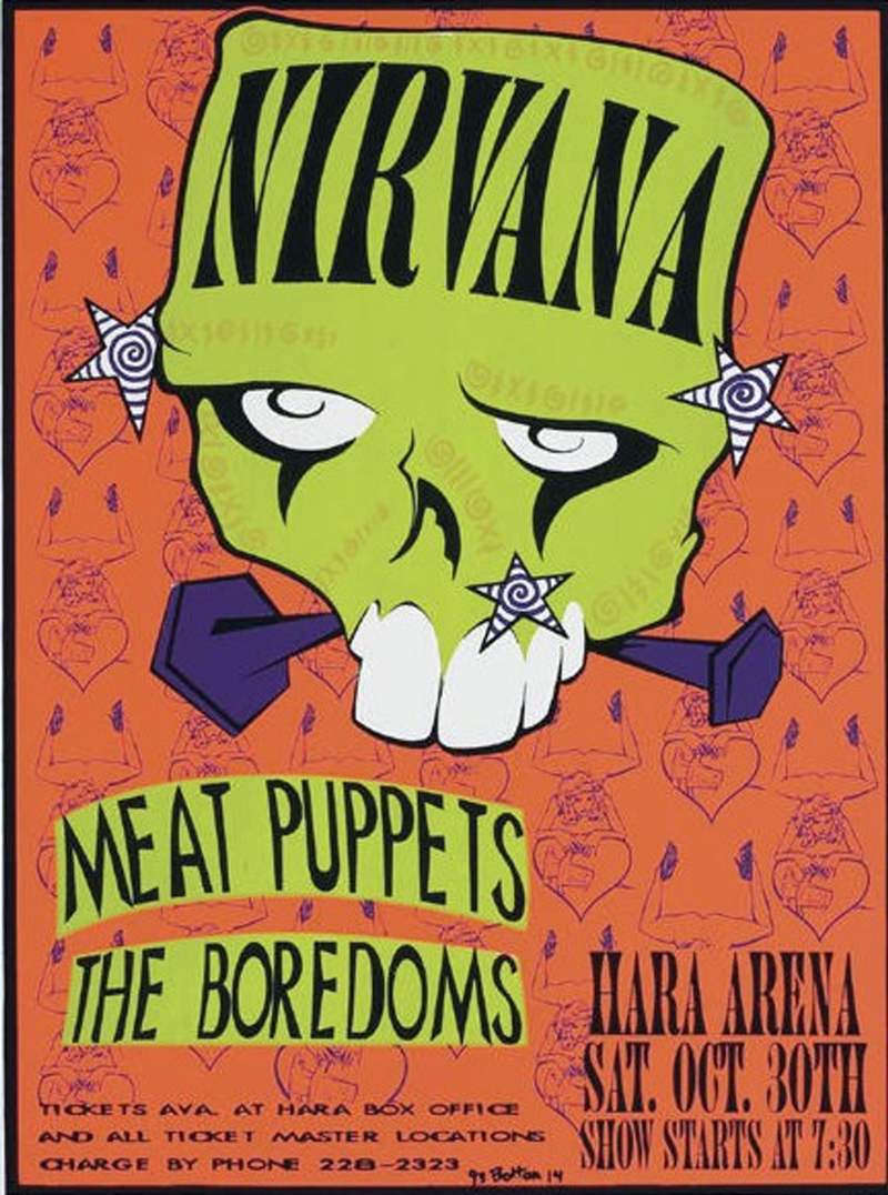 Poster for Nirvana's last gig in Dayton
