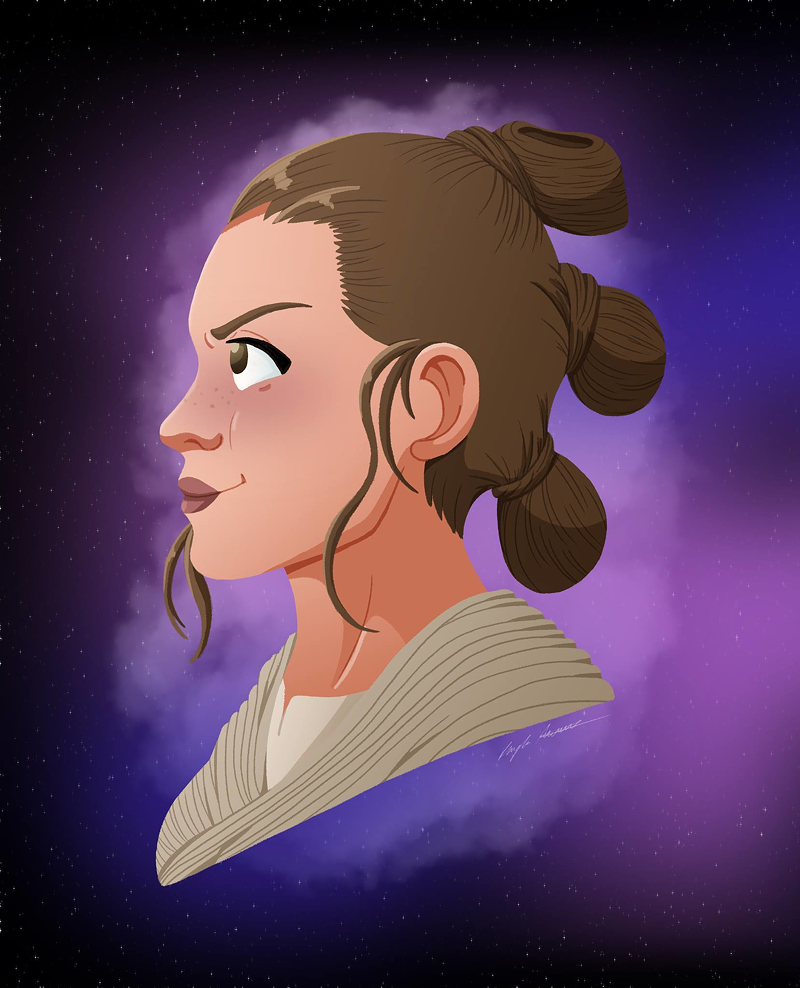 Rey being her usual cool self in the cosmos. - Kayla Mitchell