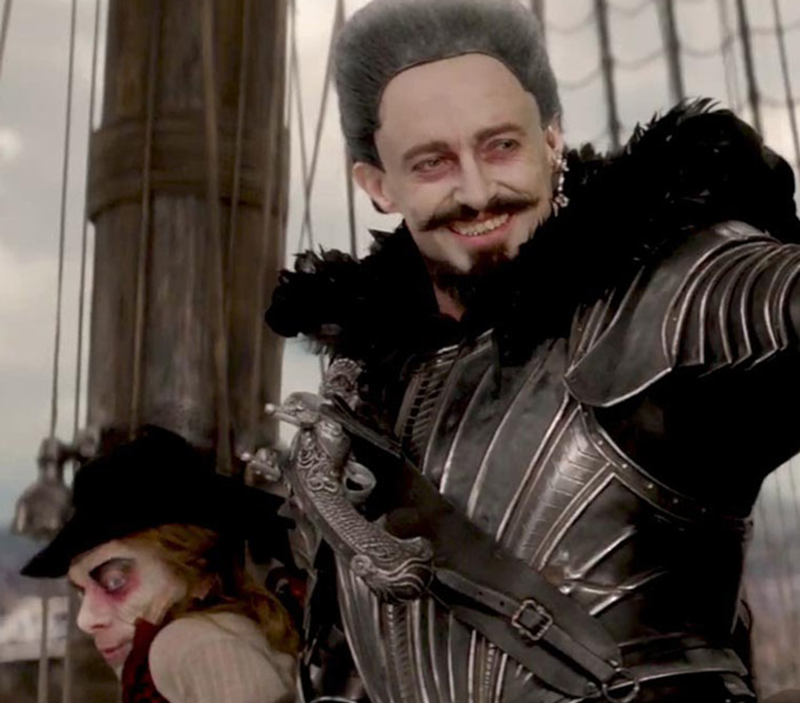 Hugh Jackman, Jimmy Vee and Nonso Anozie in 'Pan'