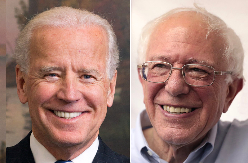 Former Vice President Joe Biden (left) and U.S. Sen. Bernie Sanders - David Lienemann/Gage Skidmore