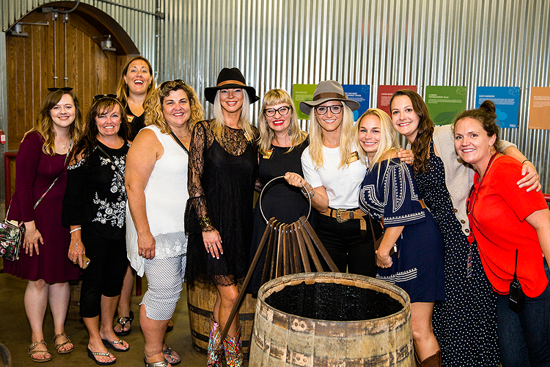 Group of local women who participated in the bourbon trip - Photo: Hailey Bollinger