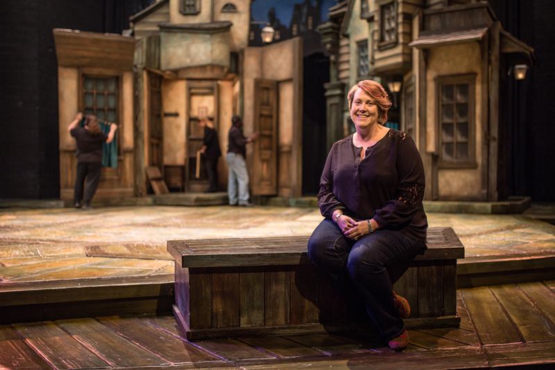 Andrea Shell makes sure every performance of the Playhouse's "A Christmas Carol" runs smoothly. - PHOTO: Hailey Bollinger