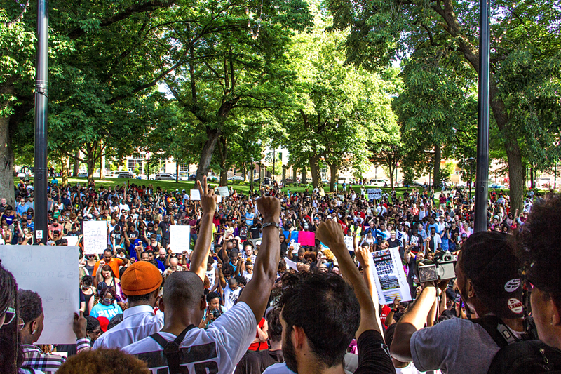 Thousands turn out to protest police shootings as DuBose anniversary nears