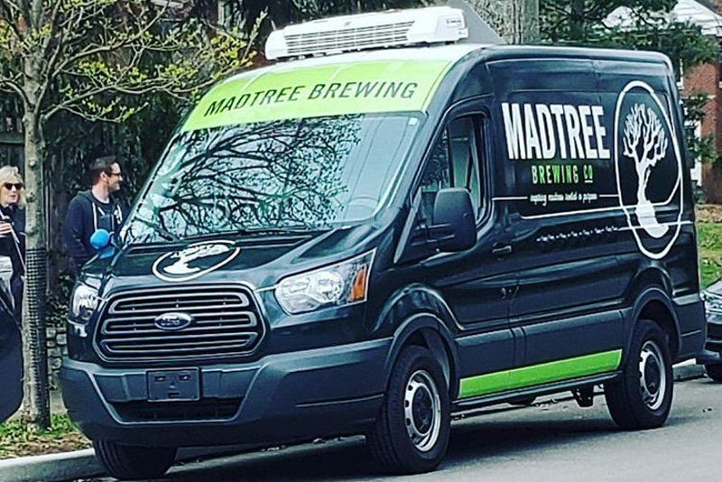 MadTree Brewing's "adult ice cream truck" with beer and pizza - Photo via Facebook.com/CatchaFirePizza