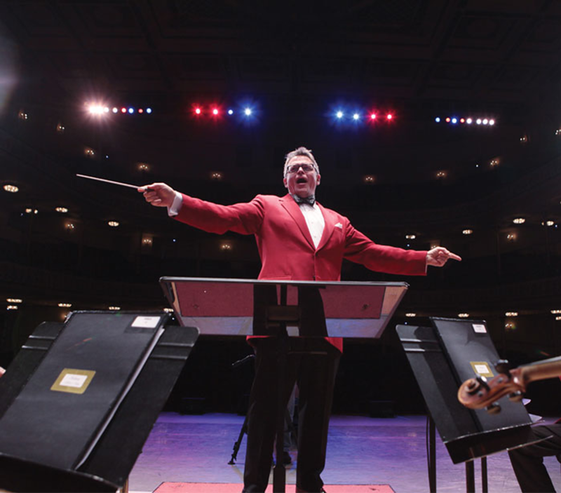 John Morris Russell conducts the Cincinnati Pops Orchestra.