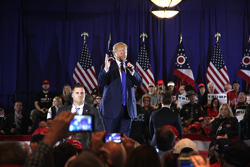 Donald Trump speaks to supporters in West Chester - Nick Swartsell