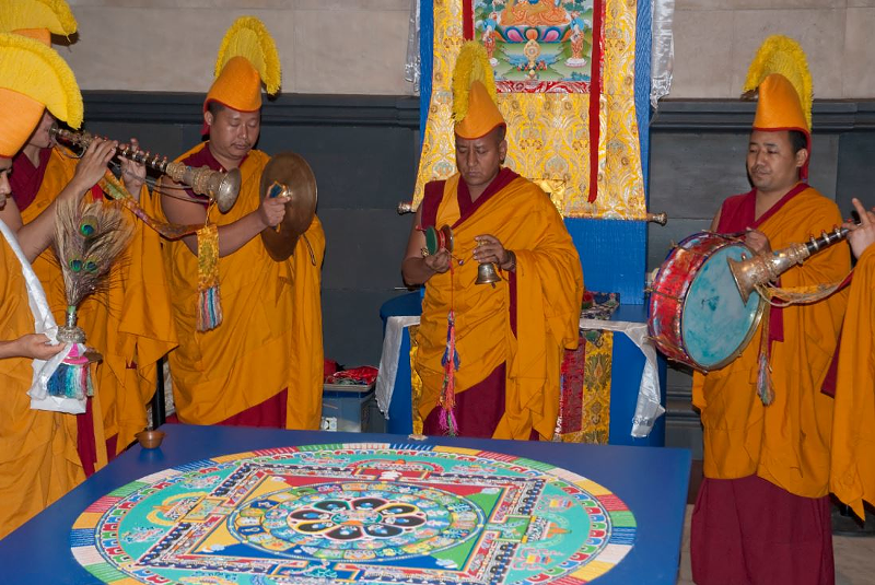 The group of Tibetan monks will come to CAM as part of a U.S.-wide tour. - Provided by Cincinnati Art Museum