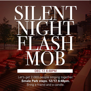 A Festive Flash Mob Will Erupt With Holiday Cheer on the Steps of Cincinnati's Smale Park This Month