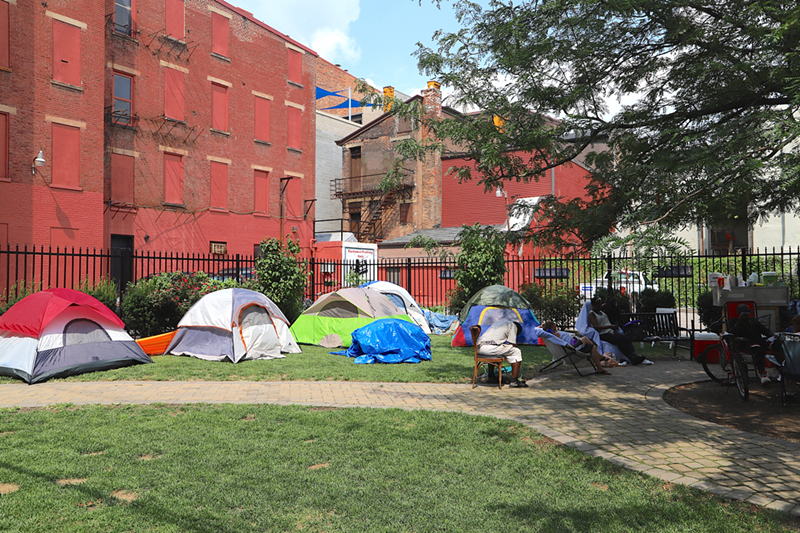 This summer's tent city in Over-the-Rhine - Nick Swartsell