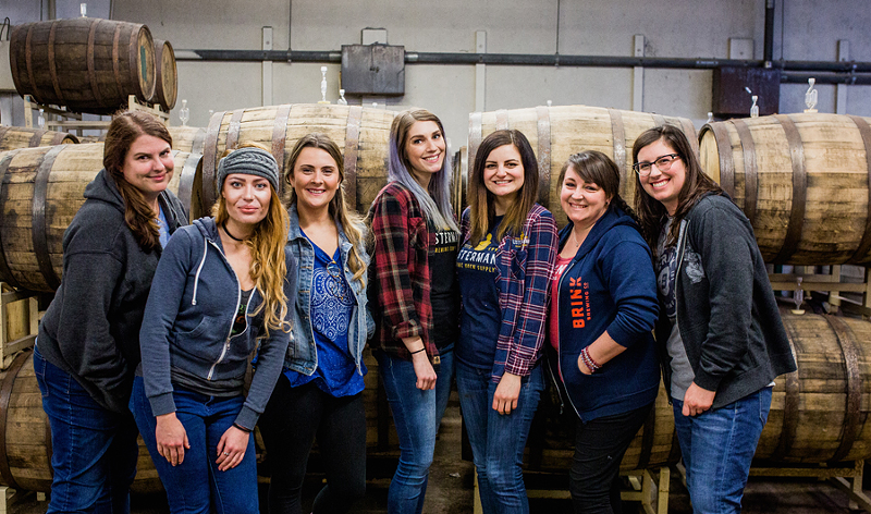 Women from the community gathered to brew beer on Jan. 22. - PHOTO: HAILEY BOLLINGER