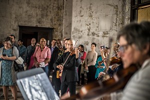 Eddy Kwon playing with the Price Hillharmonic orchestra at a recent MyCincinnati event - Nick Swartsell