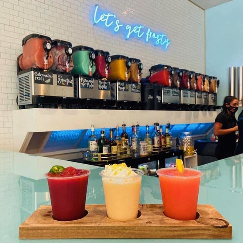 Liberty Center's The Frost Factory Is a Build-Your-Own Boozy Slushie Bar with a Focus on Real Fruit
