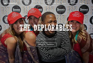 Look at those hats! "KEEP" America Great! Because Trump made it great! How do they come up with this stuff! - Photo: Screenshot of deplorableshow.com