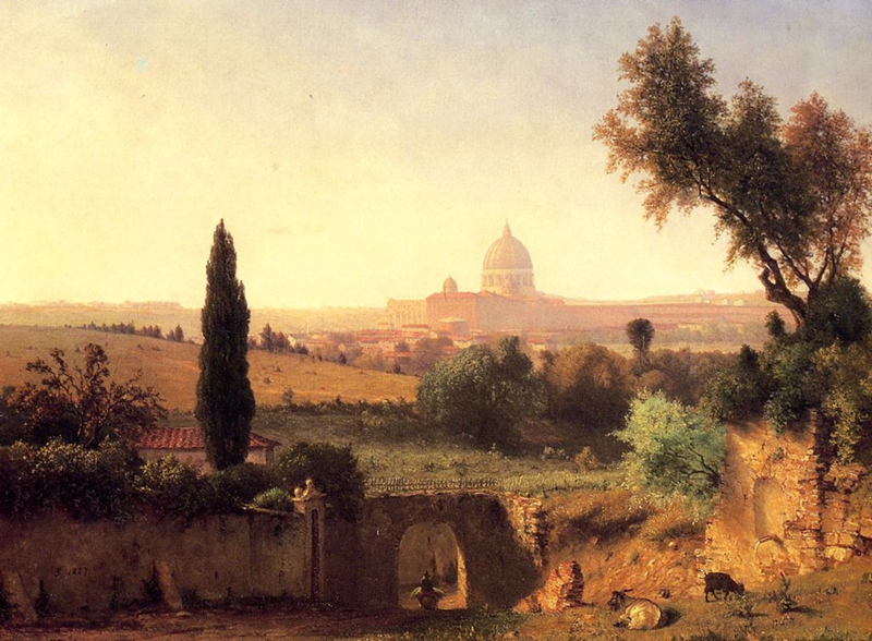 St. Peter's Rome by George Inness. 1856.