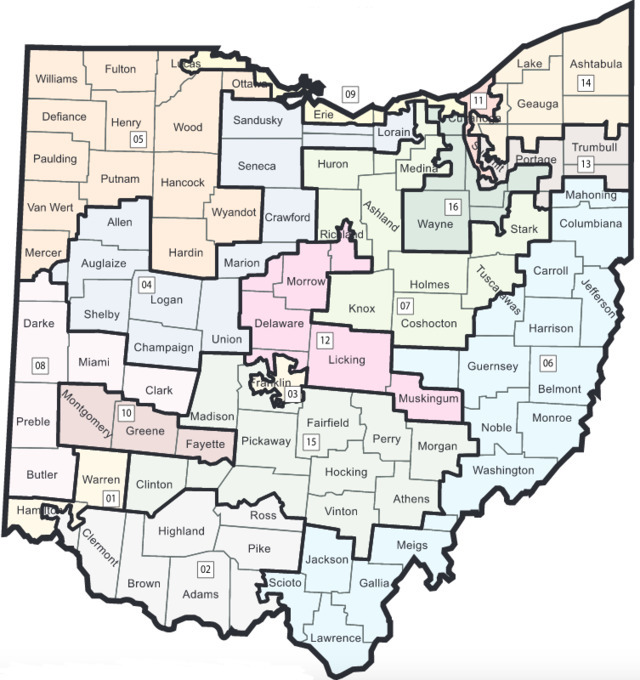 Ohio Congressional Map - Ohio Secretary of State