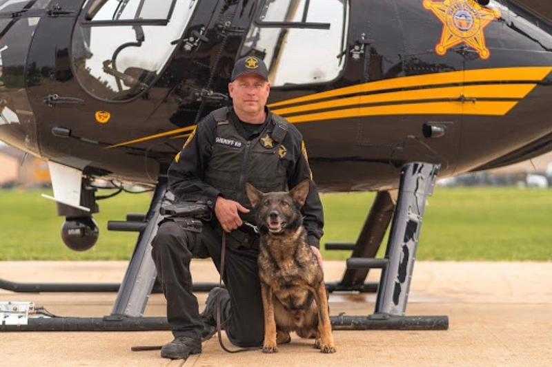 Corporal Dan Bemerer and Vax - Photo: Hamilton County Sheriff’s Office