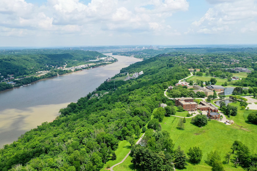 Nutrient loading in the Ohio River leads to harmful algae blooms that threaten drinking water. In 2019, one bloom occurred that spanned 300 miles; 2015 saw another across 700 miles. - Photo: Rick Lohre/Adobe Stock
