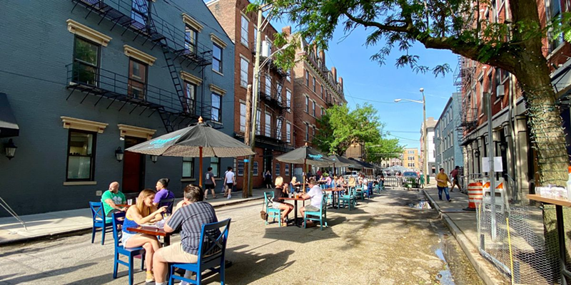 Pandemic's Temporary Outdoor Dining Sites to Turn Permanent in Over-the-Rhine and Downtown