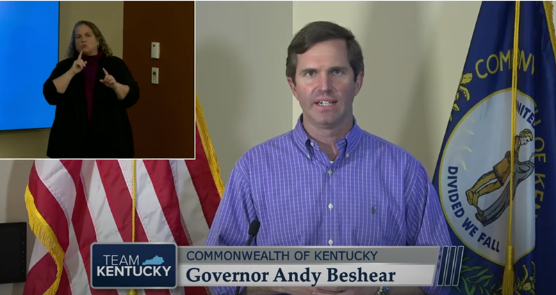 Kentucky Gov. Andy Beshear - Photo: YouTube