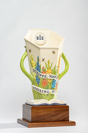 The Scripps National Spelling Bee trophy - Photo: Provided by Rookwood Pottery
