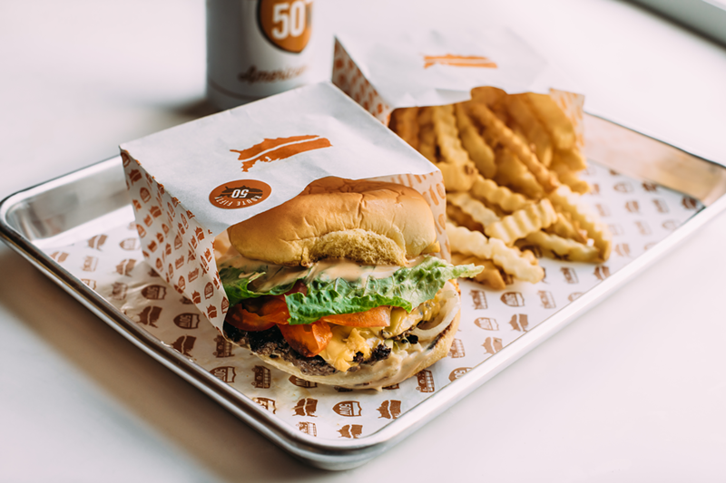 A burger and crinkle-cut fries - Photo: Provided by Fifty West
