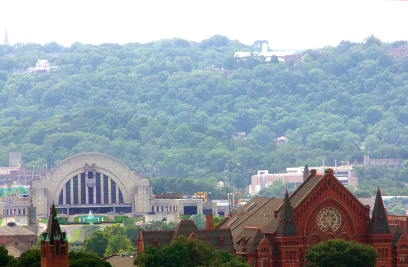 Cincinnati's historic Union Terminal (left) - Nick Swartsell