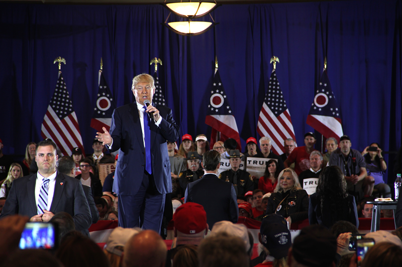 Donald Trump at a March campaign appearance in West Chester - Nick Swartsell