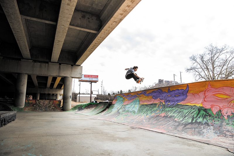 Newport DIY skatepark - Photo: Hailey Bollinger