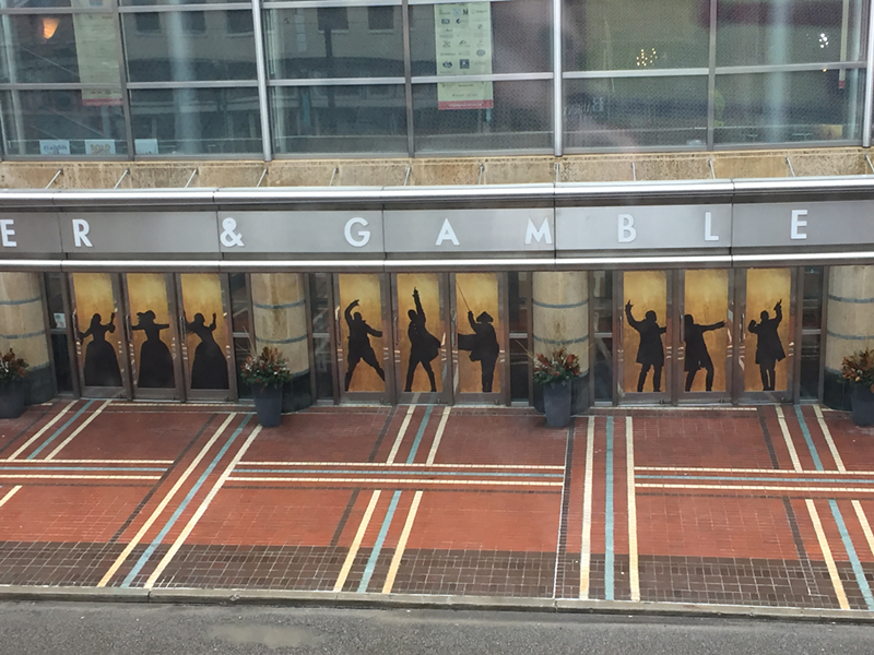 The Aronoff Center done up for 'Hamilton''s 2019 visit - Photo: Broadway Across America
