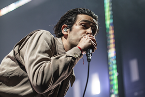 The 1975's Matt Healy earlier this year at Cincinnati's PNC Pavilion - Photo: Brittany Thornton