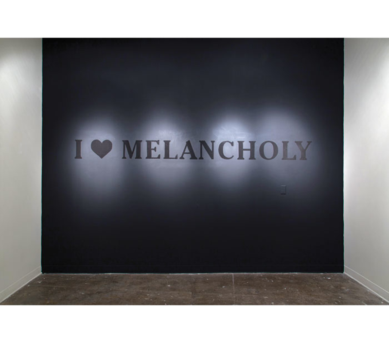 Jeremy Deller’s “I ❤ Melancholy” from "Stillpass Collection" - PHOTO: JIMMY BAKER