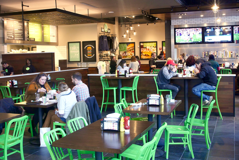 Inside Wahlburgers downtown - Photo: Allie Martin